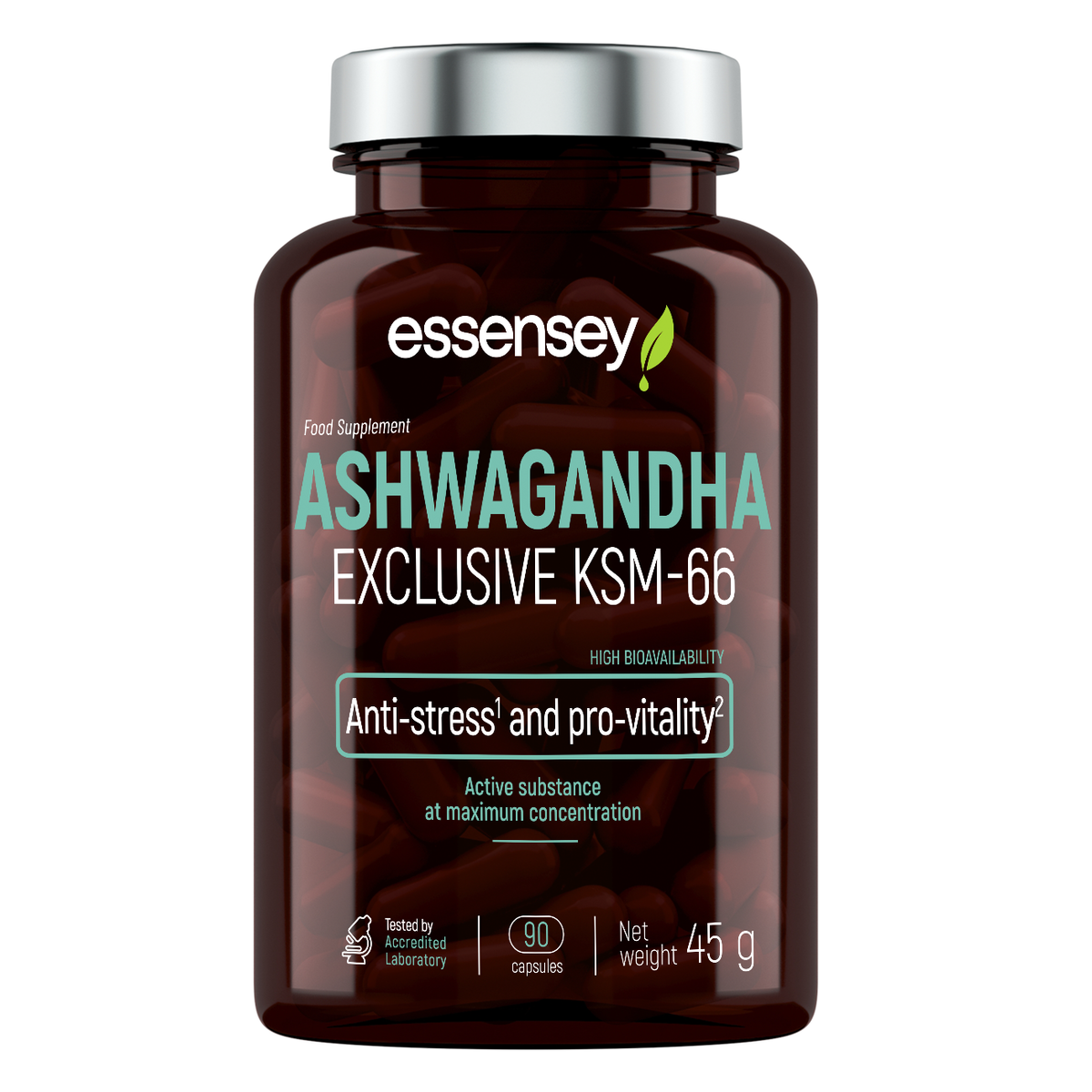 Adaptogeen TREC ESSENSEY ASHWAGANDHA EXCLUSIVE KSM-66 90 kapslit - Trenniekspert