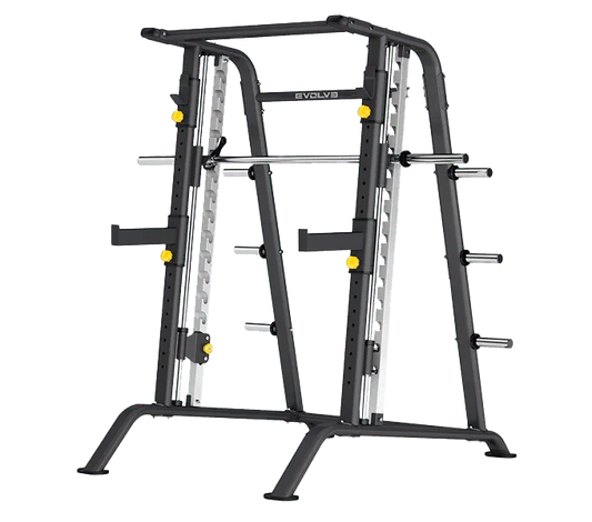 EVOLVE ECON SERIES PLAATIDEGA SQUAT RACK & SMITH MACHINE - Trenniekspert