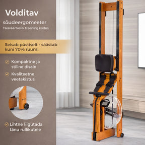 Evolve veega sõudeergomeeter kokkupandav, LCD konsooliga - Trenniekspert