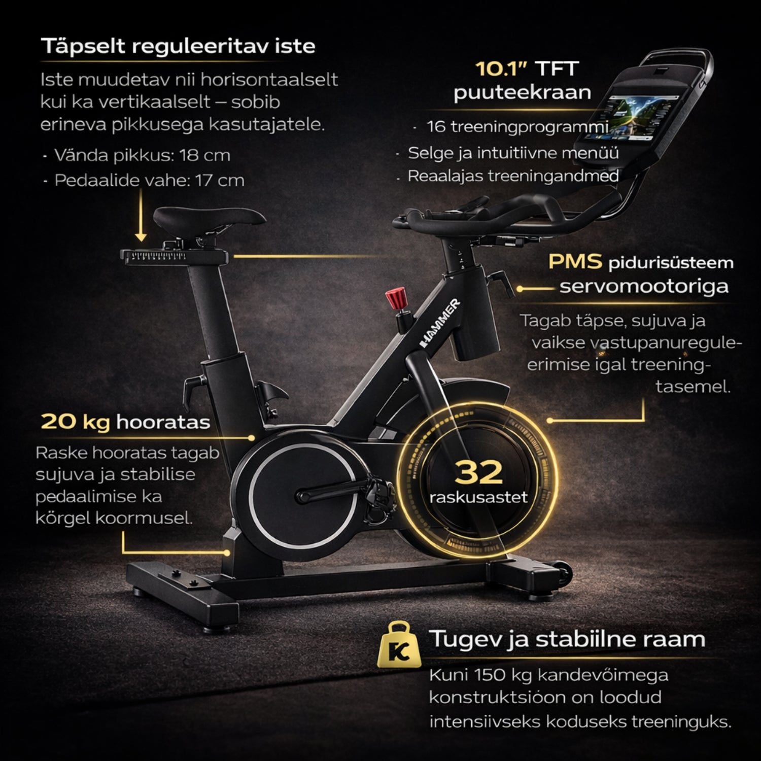 Spinningratas HAMMER Speed Race SR - Trenniekspert