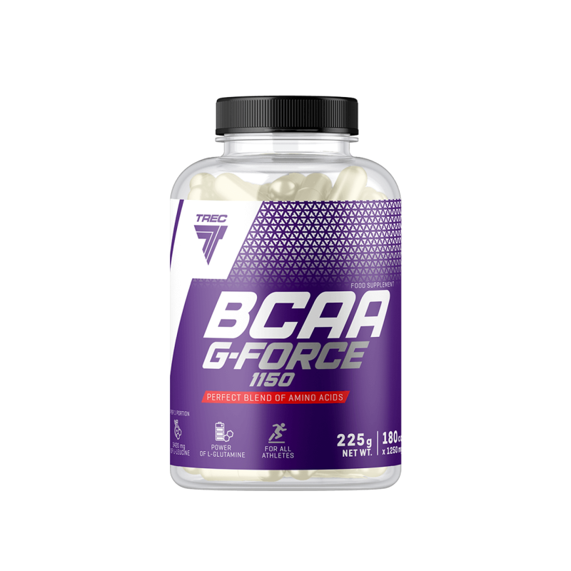 Aminohappe kompleks TREC BCAA G-FORCE 1150 180 kapslit - Trenniekspert