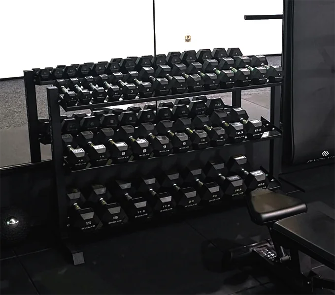 Evolve Hexagon Dumbbells Rack - Trenniekspert