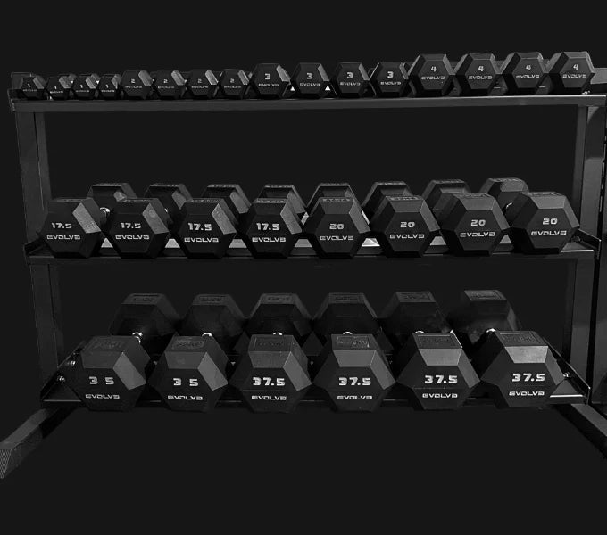 Evolve Hexagon Dumbbells Rack - Trenniekspert