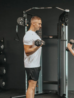 Funktsionaalne jõutreening Evolve Dual Adjustable Pulley kaabelplokil