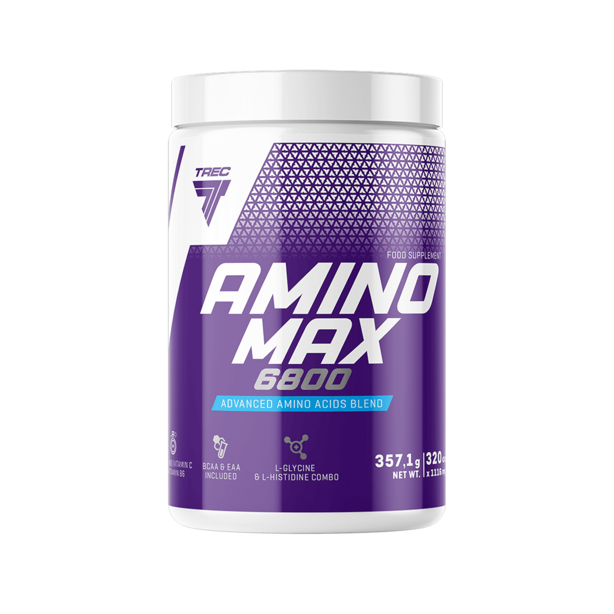 Aminohappekapslid TREC AMINO MAX 6800, 320 kapslit - Trenniekspert