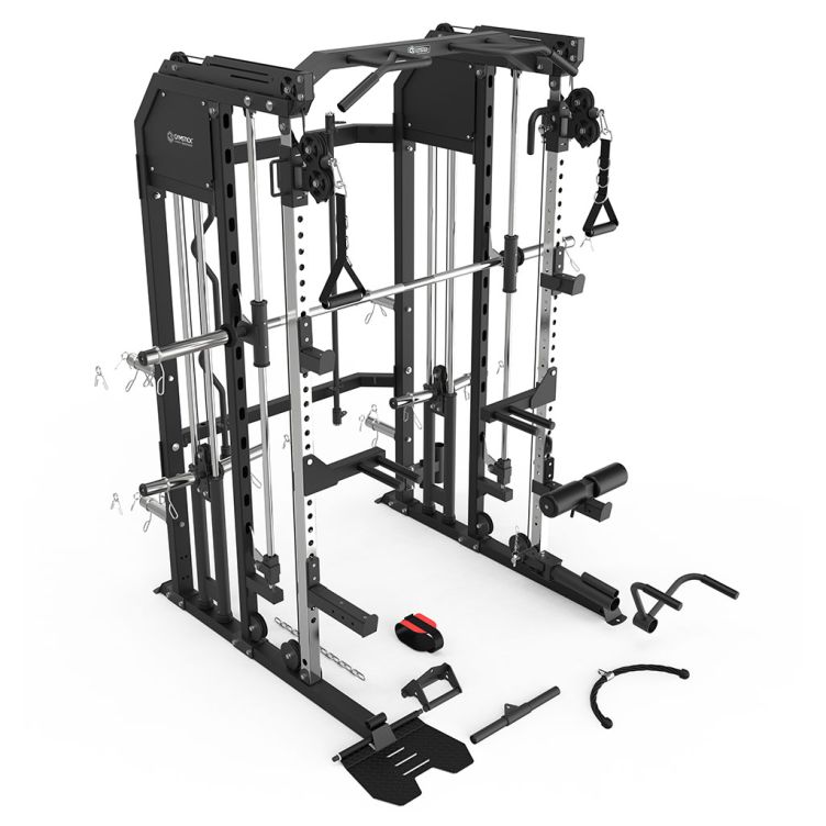 Gymstick Multi Smith PRO10.0 trossiploki reguleerimismehhanism ja landmine-kinnitus
