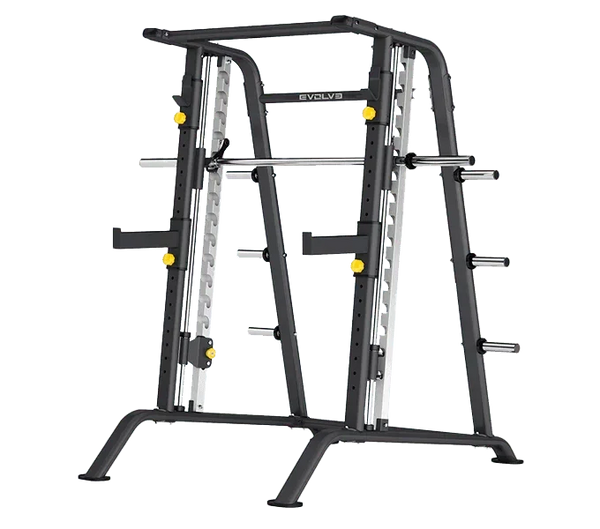 EVOLVE ECON SERIES PLAATIDEGA SQUAT RACK & SMITH MACHINE - Trenniekspert