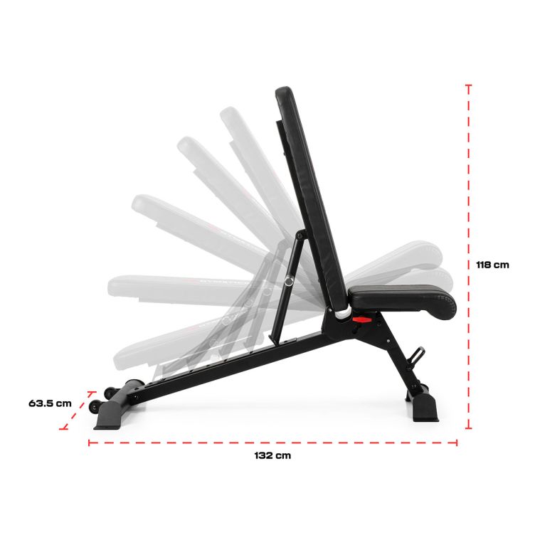 GYMSTICK UTILITY BENCH REGULEERITAV TREENINGPINK (KUNI 200 KG) - Trenniekspert