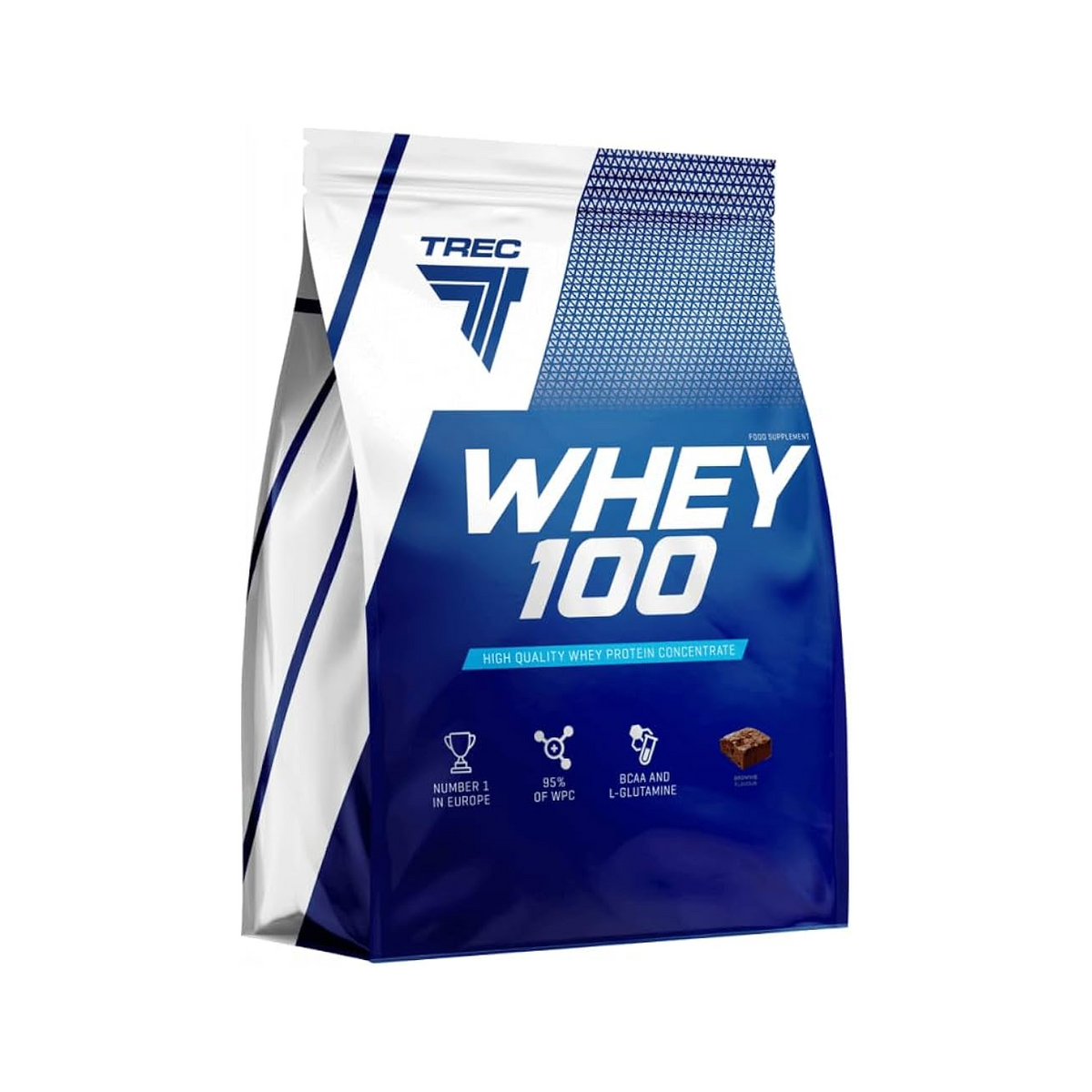 Valgupulber TREC WHEY 100, Brownies, 900g - Trenniekspert