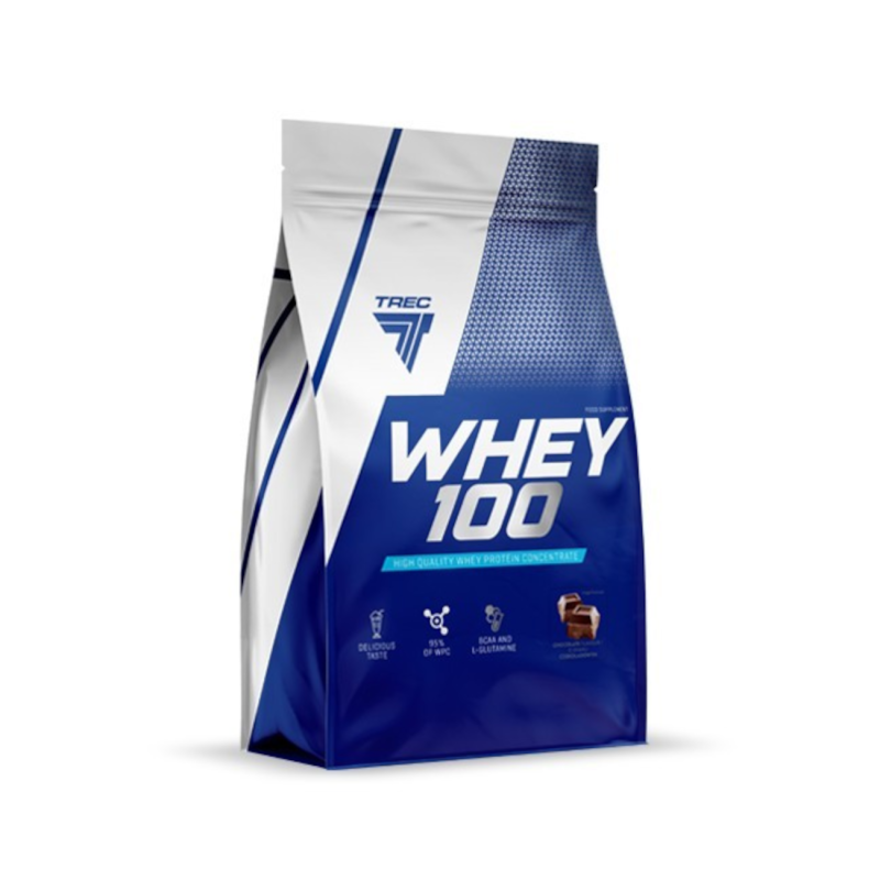Valgupulber TREC Whey 100, 900g Double Chocolate - Trenniekspert